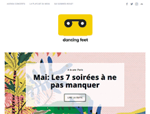 Tablet Screenshot of dancingfeet.fr